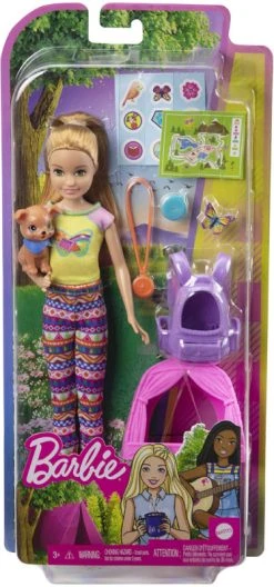 BARBIE CAMPING STACIE DOLL AND ACCESSORIES