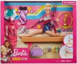 BARBIE DOLL AND GYM-NASTICS PLAYSET