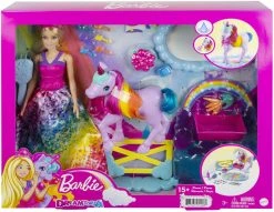 BARBIE DREAMTOPIA DOLL AND UNICORN