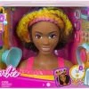 BARBIE TOTALLY HAIR DELUXE STYLING HEAD BLACK -Toyland barbie totally hair deluxe styling head black wholesale 99907