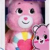 CARE BEARS 14 INCH MEDIUM PLUSH - HOPEFUL HEART BEAR -Toyland care bears 14 inch medium plush hopeful heart bear wholesale 77005