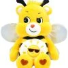 CARE BEARS 22CM BEAN PLUSH - BUMBBLE BEE FUNSHINE -Toyland care bears 22cm bean plush bumbble bee funshine wholesale 91239