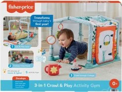 FISHER-PRICE 3-IN-1 CRAWL AND PLAY ACTIVITY GYM
