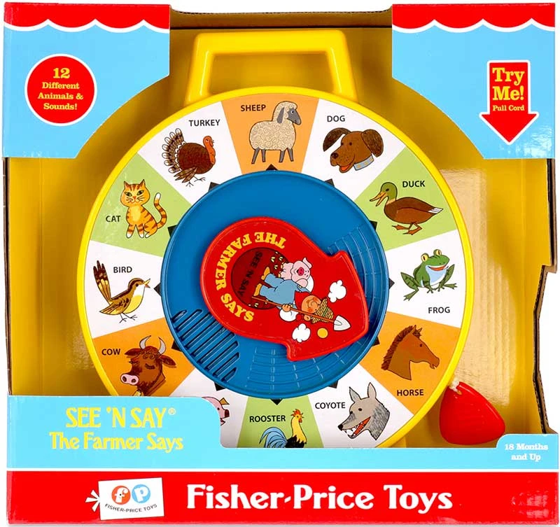 FISHER PRICE CLASSIC SEE N SAY FARMER SAYS 3 FISHER PRICE CLASSIC SEE N SAY FARMER SAYS