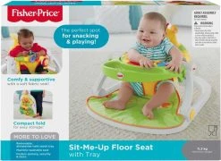 FISHER-PRICE GIRAFFE SIT-ME-UP FLOOR SEAT WITH TRAY