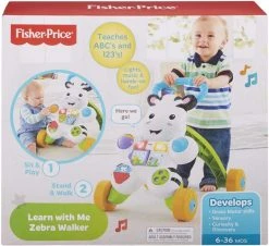 FISHER PRICE LEARN WITH ME ZEBRA WALKER