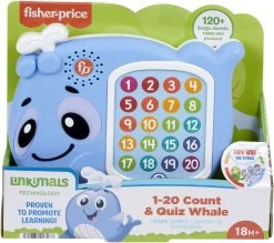 FISHER-PRICE LINKIMALS 1-20 COUNT AND QUIZ WHALE