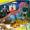 IMAGINEXT JURASSIC WORLD THERIZINOSAURUS AND OWEN