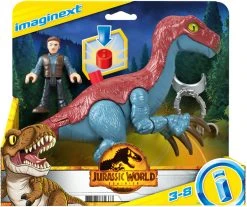 IMAGINEXT JURASSIC WORLD THERIZINOSAURUS AND OWEN