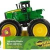 JOHN DEERE MONSTER TRDS LIGHT WHEELS -Toyland john deere monster trds light whls 8 inch wholesale 21153