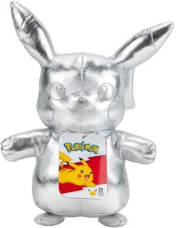 POKEMON 25TH CELEBRATION SILVER PIKACHU PLUSH