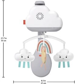 RAINBOW SHOWERS BASSINET TO BEDSIDE MOBILE