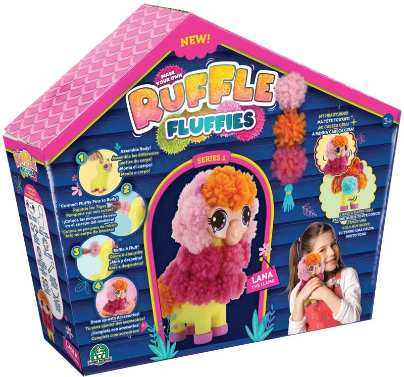 RUFFLE FLUFFIES - LANA THE LLAMA 3 RUFFLE FLUFFIES - LANA THE LLAMA