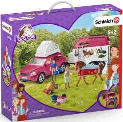 SCHLEICH HORSE ADVENTURES WITH CAR AND TRAILER