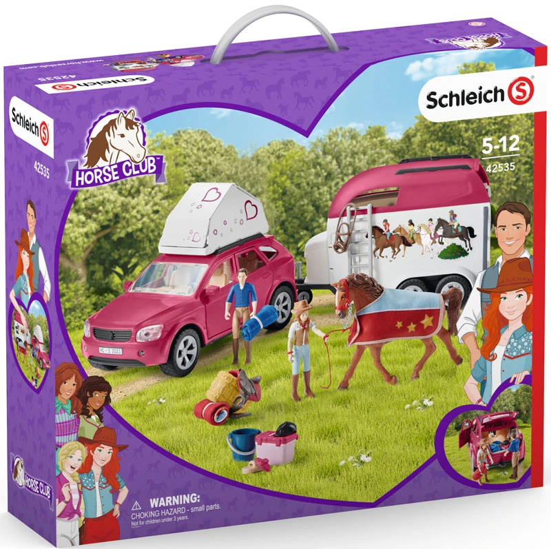 SCHLEICH HORSE ADVENTURES WITH CAR AND TRAILER 3 SCHLEICH HORSE ADVENTURES WITH CAR AND TRAILER