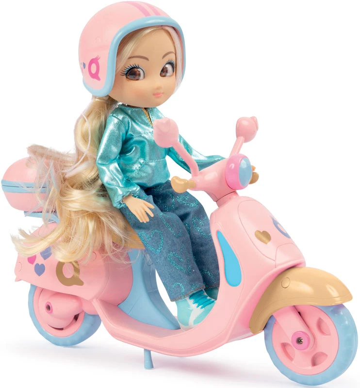 UNIQUE EYES FUN RIDE SCOOTER PLAYSET WITH DOLL - REBECCA